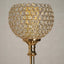 Acrylic Votive Candle Holder Crystal Goblet Design Gold - Table Centerpiece for Weddings 37"