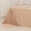Lamour Satin 90"x156" Rectangle Tablecloth Nude - Luxurious, Soft Seamless Table Cover