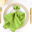 5 Pack Polyester 20"x20" Napkins Apple Green - Wrinkle Resistant & Easy Care Cloth Napkins