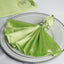 5 Pack Satin 20"x20" Napkins Apple Green - Luxurious Shine & Smooth Dinner Napkins