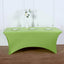 Stretch Spandex 6ft Rectangle Tablecloth Apple Green - Durable Form-Fitting Table Cover