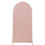 7ft Rose Gold Shimmer Tinsel Spandex Chiara Backdrop Stand Cover For Fitted Round Top Wedding Arch
