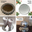 6-Pack Hanging Wall Decor Round Glass Mirror Table Centerpiece - Decorative Reflective Display 8"