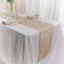 Taffeta 12"x108" Table Runner Beige - Accordion Crinkle Design