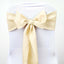 5 Pack Polyester Chair Sashes Beige 6"x108"