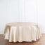 Satin 90" Round Tablecloth Beige - Smooth and Lustrous Table Cover