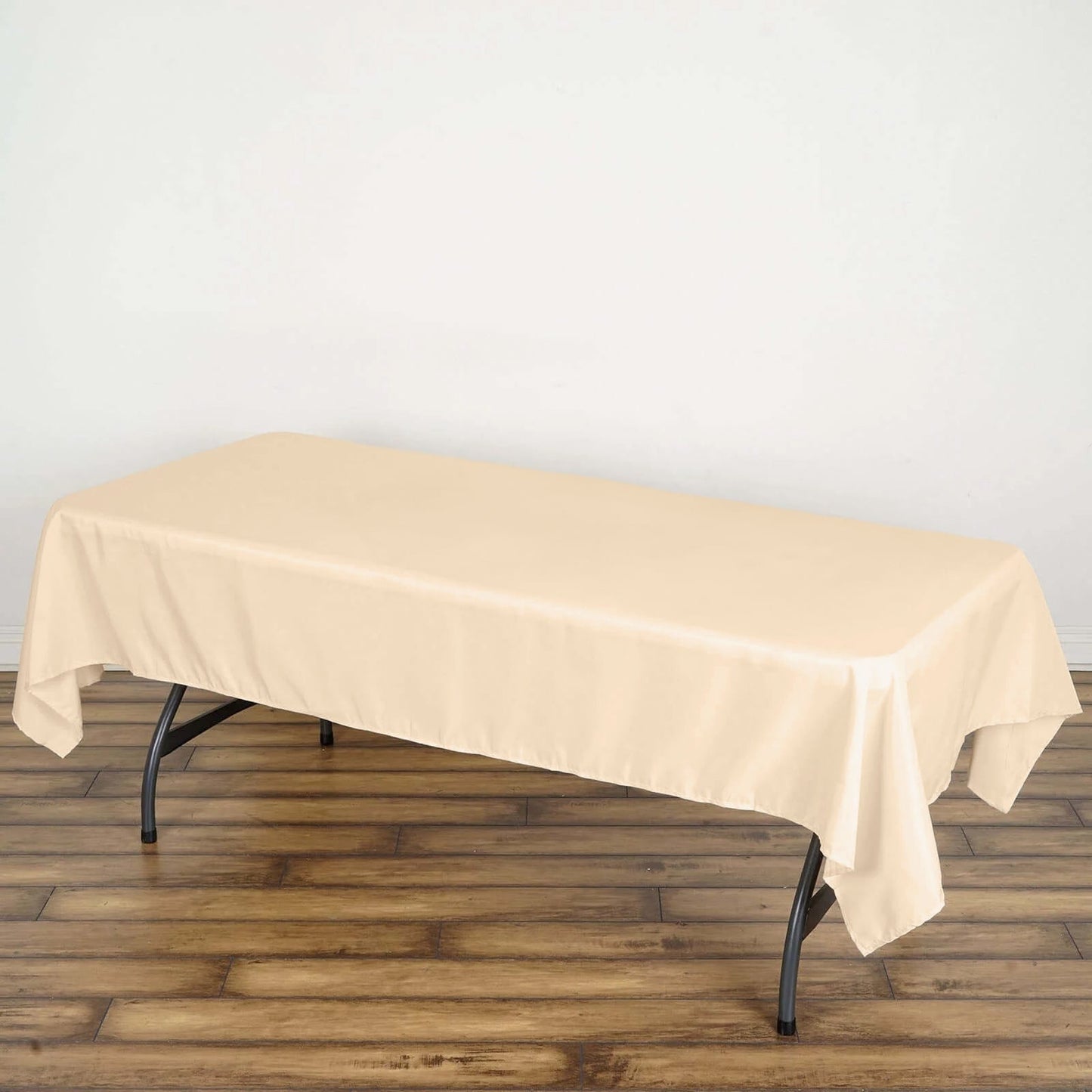 Polyester 60"x102" Rectangle Tablecloth Beige - Durable and Stylish Table Cover