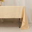Lamour Satin 60"x126" Rectangle Tablecloth Beige - Soft & Silk-Like Table Cover