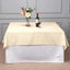 Polyester Square 70"x70" Tablecloth Beige - Wrinkle-Resistant & Durable Table Cover