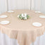 Taffeta 72"x72" Table Overlay Square Tablecloth Beige - Accordion Crinkle Table Cover