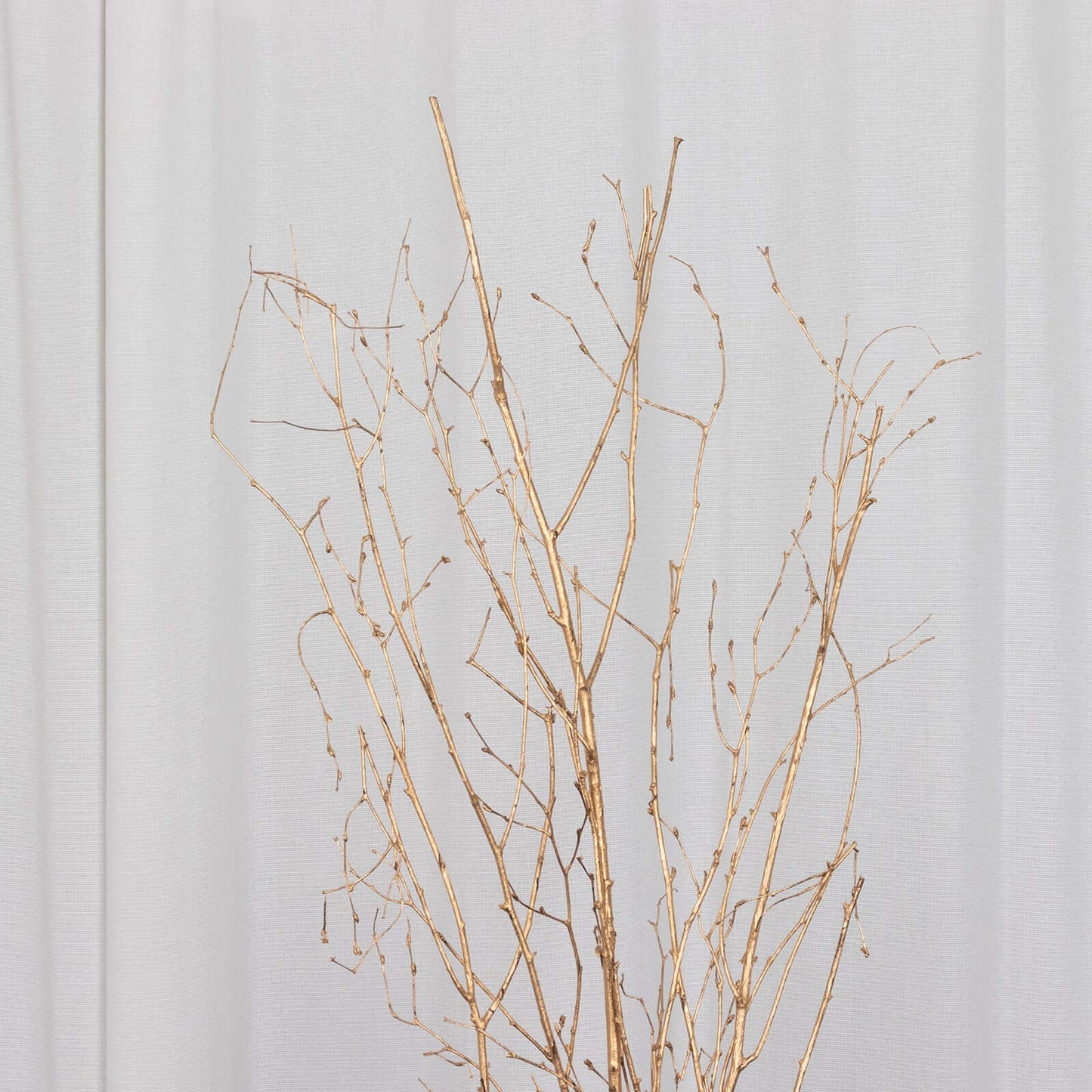 6-Pack Natural Birch Tree Branches 46" Metallic Gold - Versatile Extra Long Decorative Dried Willow Twigs Sticks for Vase Centerpiece Wedding Decor