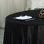 Premium Velvet 120" Round Tablecloth Black - Reusable Soft & Seamless Table Cover for Upscale Events