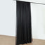 Black Chiffon Polyester Event Curtain Drapes, Dual Layer Divider Backdrop Curtain Panels with Rod Pockets - 10ftx10ft