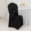 10-Pack Polyester Slip-On Banquet Chair Covers with Attached Sashes â€“ Black Reusable Stain-Resistant Covers for Wedding & Event Decor