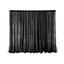 20ftx10ft Black Metallic Shimmer Tinsel Event Curtain Drapes, Backdrop Event Panel