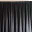 Black Chiffon Polyester Event Curtain Drapes, Dual Layer Divider Backdrop Event Panels with Rod Pockets - 20ftx10ft