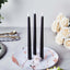 3-Pack LED Decorative Lighting Warm Flickering Black - Flameless Taper Candles 11"