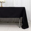 100% Cotton 60"x126" Rectangle Tablecloth Black Linen - Sophisticated, Soft & Breathable Table Cover