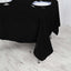Polyester Square 70"x70" Tablecloth Black - Wrinkle-Resistant & Durable Table Cover for Events