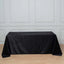 Premium Velvet 90"x132" Rectangle Tablecloth Black - Reusable Soft & Polished Seamless Table Cover for Luxury Weddings & Events