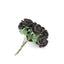 48 Roses 1" Black Real Touch Artificial DIY Foam Rose Flowers With Stem, Craft Rose Buds
