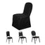 Scuba Stretch Chair Cover Black for Banquet Chairs Slim Fit Design - Wrinkle Free and Durable Slipcover