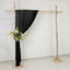 Black Sheer Backdrop Drape â€“ 5ft x 14ft Wedding Arch & Ceiling Decor Panel, Wrinkle Free with Soft Shimmer