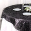 Polyester 72"x72" Table Overlay Square Tablecloth Black - Metallic Fringe Shag Tinsel Table Cover