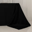 Lamour Satin 90"x156" Rectangle Tablecloth Black - Luxurious, Soft Seamless Table Cover for Stylish Settings