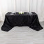Polyester 90"x156" Rectangle Tablecloth Black Metallic Fringe Shag Tinsel Table Cover