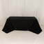 Cotton Blend 90"x132" Rectangle Tablecloth Black - Seamless Wrinkle-Resistant Table Cover