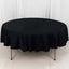 100% Cotton 90" Round Tablecloth Black Linen - Soft & Breathable Table Cover