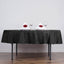 Polyester 90" Round Tablecloth Black - Stain and Wrinkle-Resistant Table Cover for Party & Gatherings