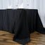 Premium Polyester 90"x156" Rectangle Tablecloth Black - Seamless 220GSM Stain-Resistant Design for Classy Events