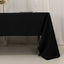 Lamour Satin 60"x126" Rectangle Tablecloth Black - Soft & Silk-Like Table Cover for Upscale Dining