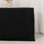 Fitted Polyester 48"x24"x42" Rectangle Tablecloth Black - Snug Fit for Elevated Tables