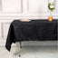 Taffeta 60"x102" Rectangle Tablecloth Black - Accordion Crinkle Table Cover