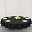 Premium Polyester 70" Round Tablecloth Black - Stain and Wrinkle-Resistant 220GSM Table Cover