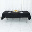 Premium Polyester 54"x96" Rectangle Tablecloth Black - Durable 220GSM Stain-Resistant Fabric Table Cover