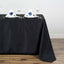 Polyester 50"x120" Rectangle Tablecloth Black - Wrinkle-Resistant Table Cover