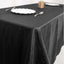Taffeta 90"x132" Rectangle Tablecloth Black - Seamless Accordion Crinkle Design for Sophisticated Gatherings