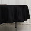 Fire Retardant Premium Polyester 90" Round Tablecloth Black - High-Performance Table Cover