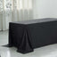 Premium Velvet 90"x156" Rectangle Tablecloth Black - Reusable Soft & Stylish Seamless Table Cover for Sophisticated Weddings & Events