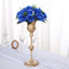 2 Pack Royal Blue Silk 15-Head Rose Flower Balls For Centerpieces - 10", Artificial Kissing Ball Floral Arrangements