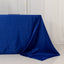 Lamour Satin 90"x156" Rectangle Tablecloth Royal Blue - Luxurious, Soft Seamless Table Cover