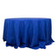 Premium Polyester 132" Round Tablecloth Royal Blue - Seamless 220GSM Wrinkle-Resistant Table Cover