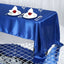 Satin Rectangular 60"x126" Tablecloth Royal Blue - Smooth and Lustrous Table Cover