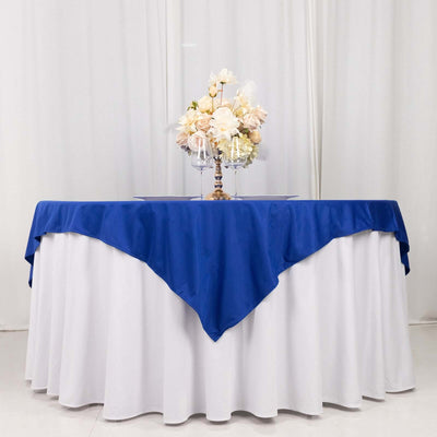 Scuba 70"x70" Table Overlay Square Tablecloth Royal Blue - Wrinkle Free & Stain Resistant Table Cover