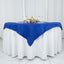 Premium Polyester 54"x54" Table Overlay Square Tablecloth Royal Blue - Stain and Wrinkle-Resistant 220GSM Table Topper