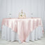 Satin 90"x90" Table Overlay Square Tablecloth Blush - Smooth Finish Table Topper